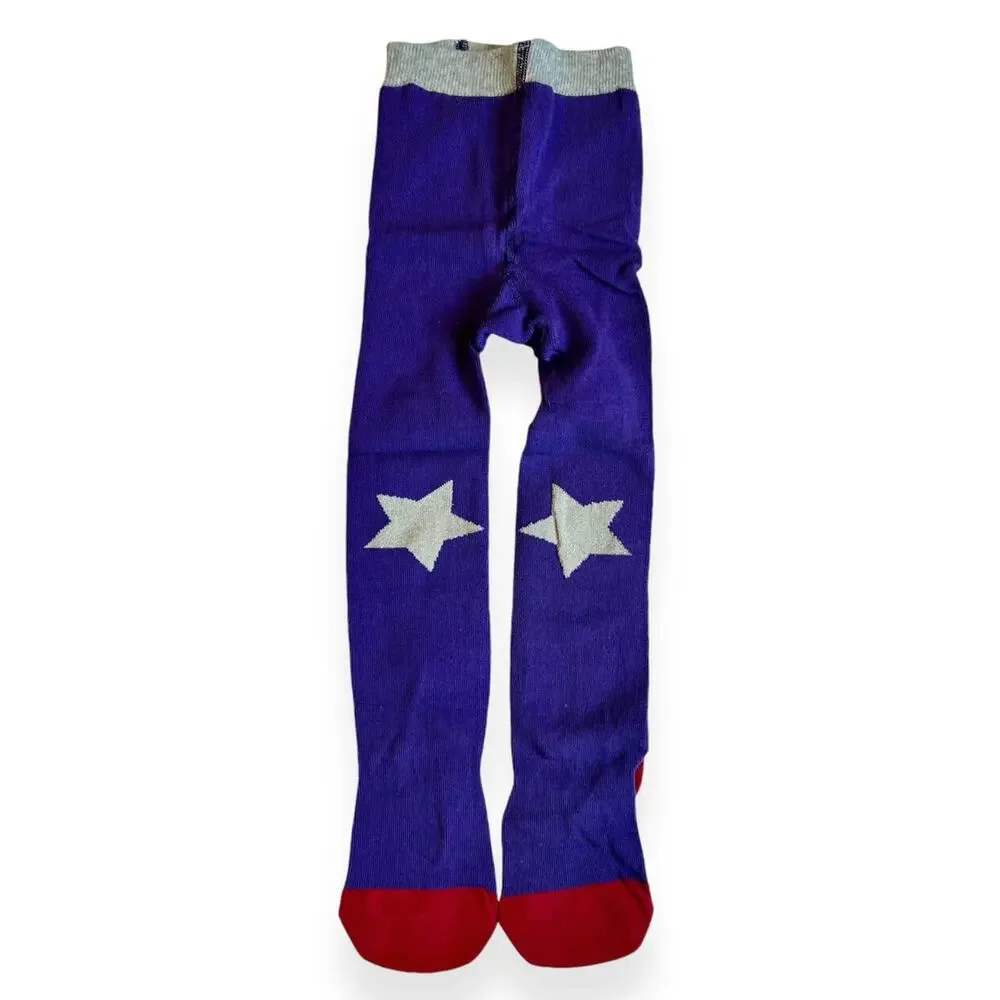 Mini Boden Purple Tights 2-3